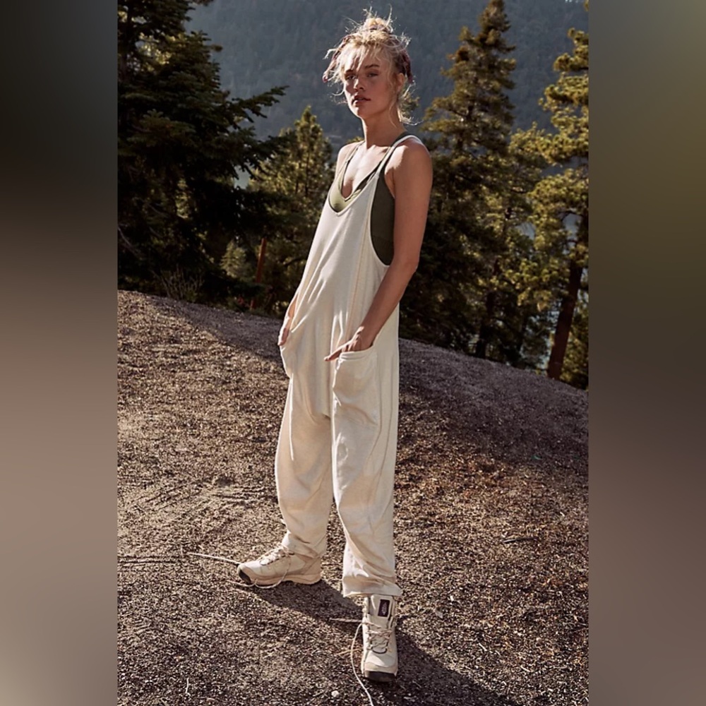 Free People Hot Shot Onesie in Cream